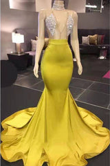 Gorgeous Deep V Neck Mermaid Corset Prom Dress, Long Evening Dresses outfit, Party Dresses Jumpsuits