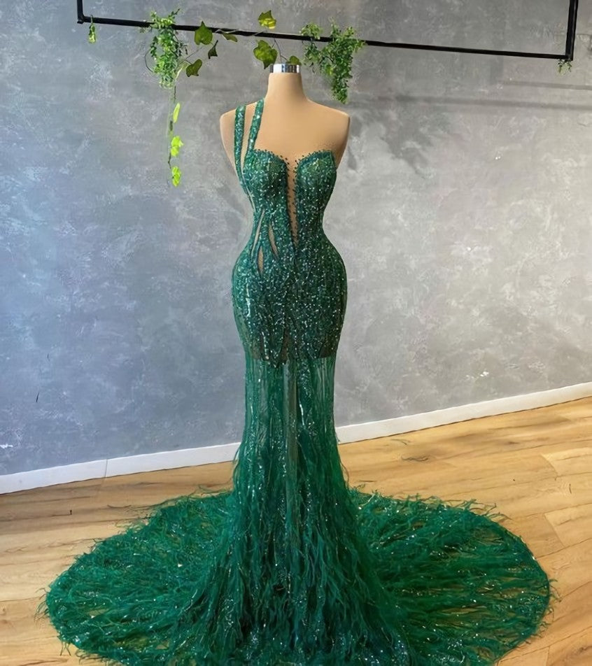 Green mermaid Corset Prom dresses evening gowns outfit, Party Dress For Teenage Girl
