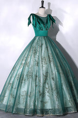Green Satin Tulle Long Corset Prom Dress, Elegant A-Line Corset Formal Dress outfit, Bridesmaid Dresses