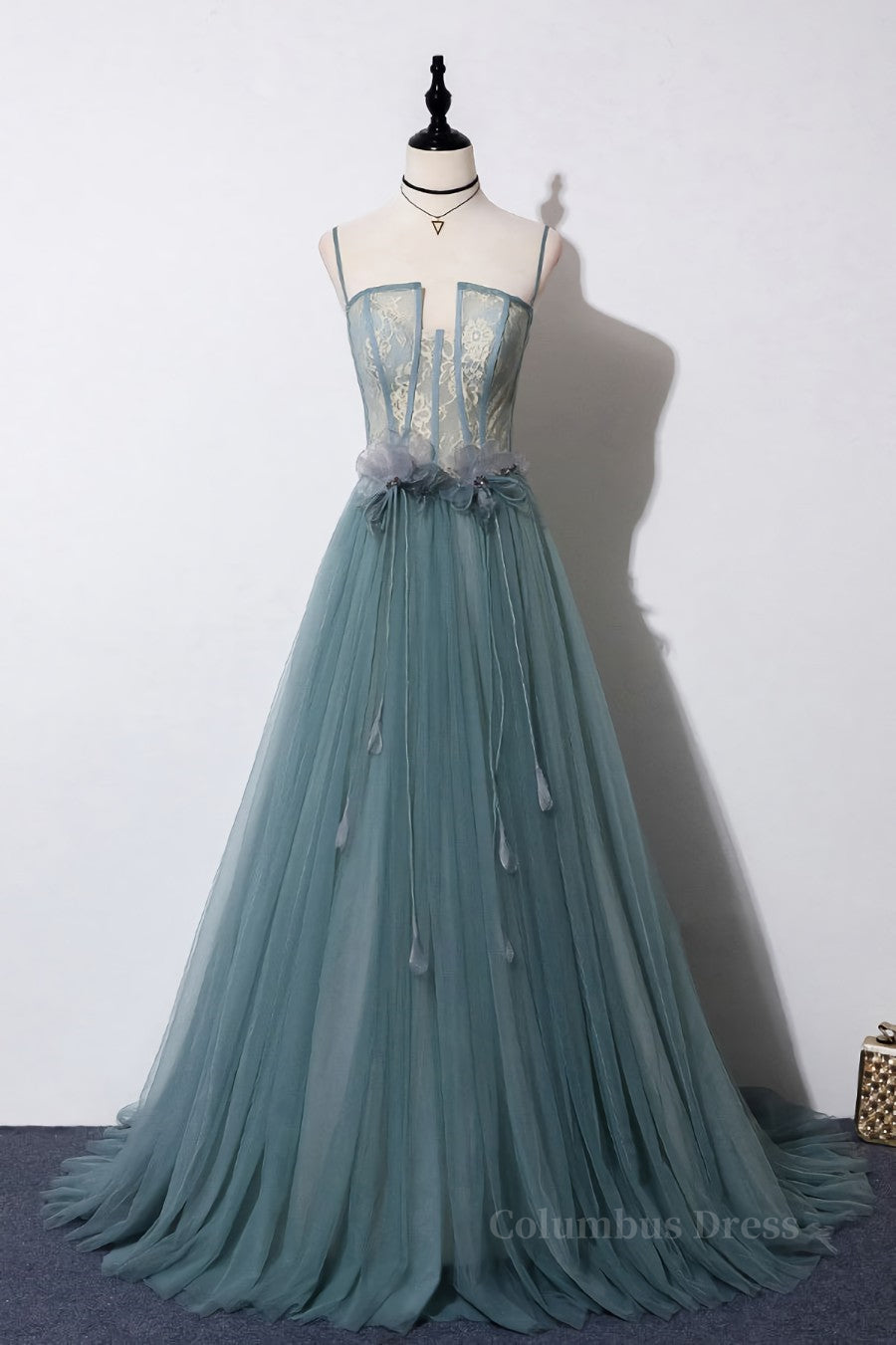 Green sweetheart tulle lace long Corset Prom dress green Corset Formal dress outfit, Prom Dresses 2019