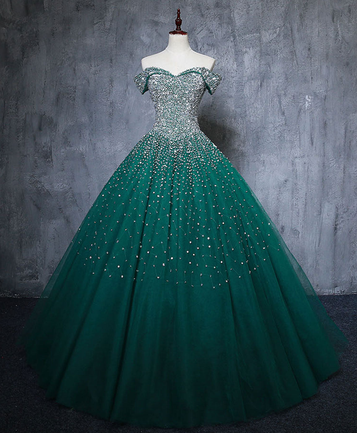Green Tulle Sequin Long Corset Prom Gown, Green Sequin Sweet 16 Dress outfit, Prom Dress Brands
