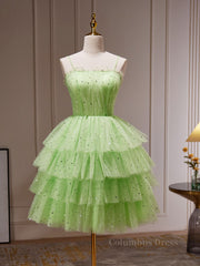 Green Tulle Short Corset Prom Dress, Cute Green Corset Homecoming Dresses outfit, Prom Dresses 2026 Black Girl