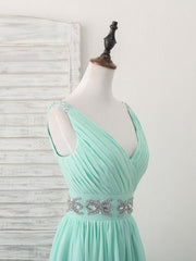 Green V Neck Chiffon Short Corset Prom Dress, Green Corset Homecoming Dress outfit, Prom Dress Fairy