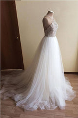 Halter Illusion neck High split A line Tulle Princess Corset Wedding Dress outfit, Wedding Dressed Vintage