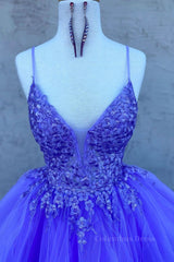 High Low V Neck Purple Lace Long Corset Prom Dress, Lilac Lace Corset Formal Dress, Purple Evening Dress outfit, Bridesmaids Dresses Mismatched Fall