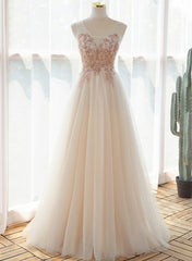 Ivory V-neckline Floor Length Tulle Corset Prom Dress, Beaded Corset Formal Dress Evening Dress outfit, Bridesmaides Dresses Short