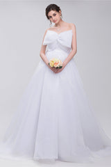 Lace Sheer Waist Long Pleated A-line Train Corset Wedding Dresses with Half Sleeves Gowns, Wedding Dress Inspired