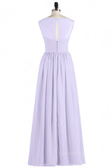 Lavender Illusion Scoop Chiffon Long Corset Bridesmaid Dress outfit, Bachelorette Party Games