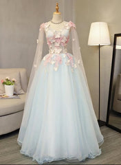 Light Blue Long Corset Formal Dress Party Dresses, Unique Blue Corset Prom Dress Gown Gowns, Prom Dress Websites