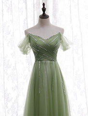 Light Green Beaded Sweetheart Long Party Dress, Green Corset Formal Dress Corset Prom Dress outfits, Party Dresses 2027