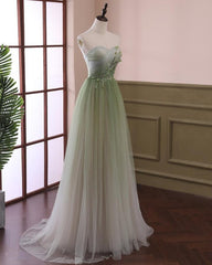 Light Green Gradient Tulle Long Corset Formal Dress, Green Beaded Sweetheart Corset Prom Dresses outfit, Formal Dresses Over 47