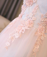 Light Pink Lace Off Shoulder Long Corset Prom Dress, Pink Evening Dress outfit, Prom Pictures