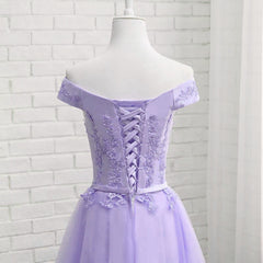 Light Purple Short Corset Bridesmaid Dress , Tulle with Lace New Corset Formal Dresses outfit, Homecoming Dress Black Girl