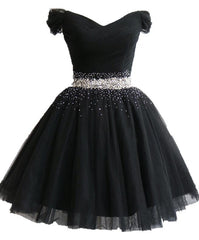 Little Black Corset Homecoming Dress Tulle Cute Short Corset Formal Dress outfit, Prom Dresses 2029