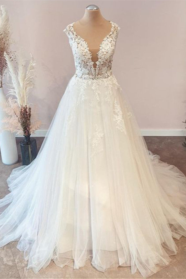 Long A-Line Sweetheart Floral Lace Tulle Corset Wedding Dress outfit, Wedding Dresses For Summer