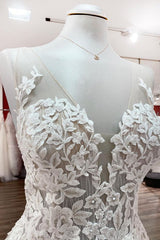 Long A-line Sweetheart Tulle Open Back Corset Wedding Dress outfit, Wedding Dresses Straps