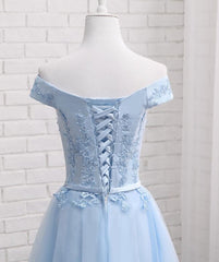 Lovely Off Shoulder Short Party Dress, Cute Corset Homecoming Dress outfit, Royal Dress