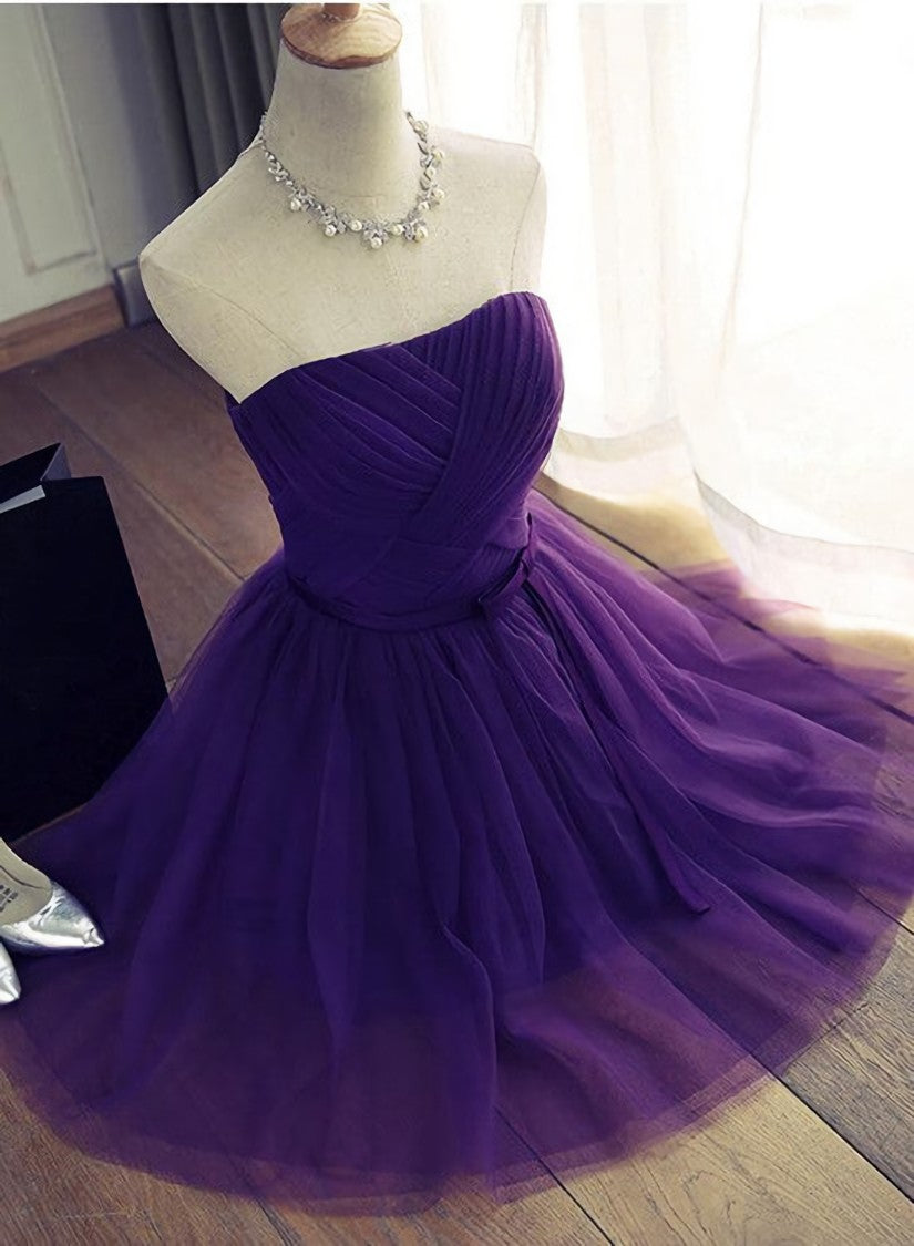 Lovely Purple Corset Homecoming Dress , Cute Corset Formal Dress outfit, Homecomeing Dresses Red