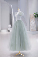 Lovely Tulle Floor Length Corset Prom Dress, A-Line Short Sleeve Evening Party Dress Outfits, Bridesmaid Dresses Photos Gallery