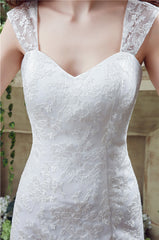 Mermaid Lace Sleeveless V-Neck Chapel Train Corset Wedding Gowns outfit, Wedding Dress For