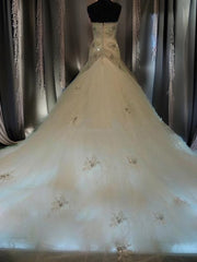 Mermaid Sweetheart Beading Chapel Train Tulle Corset Wedding Dress outfit, Wedding Dresses 2024