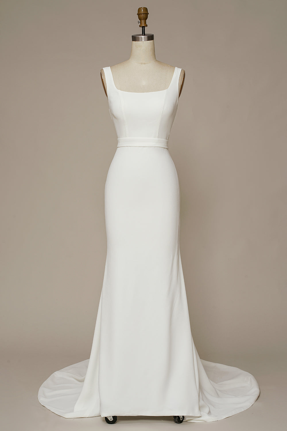 Mermaid Square Neck Corset Wedding Dress outfit, Wedding Dress Under 1000