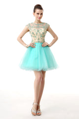 Mint Green Beaded Short Corset Homecoming Dresses outfit, Party Dresses Purple