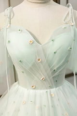 Mint Green Tulle Lace Short Corset Homecoming Dress, A-Line Mini Party Dress Outfits, Princess Prom Dress