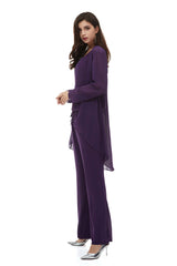 Mother of The Bride Dresses Pants Suit Long Sleeves with Jacket Outfit Outfit, Prom Dress Long Mermaid