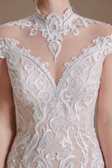 Lace Beading around Neck Corset Wedding Dresses outfit, Wedding Dressing Gown
