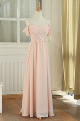 Off the Shoulder Blush Pink Corset Bridesmaid Dress outfit, Prom Dress Shops Near Me