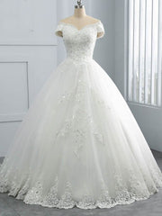 Off-the-Shoulder Lace Sequins Corset Ball Gown Corset Wedding Dresses outfit, Wedding Dress Straps