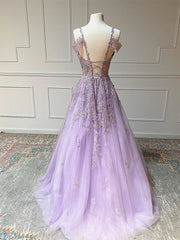 Off the Shoulder Long Purple Corset Prom Dresses, Off Shoulder Purple Lace Corset Formal Evening Dresses outfit, Long Sleeve Dress