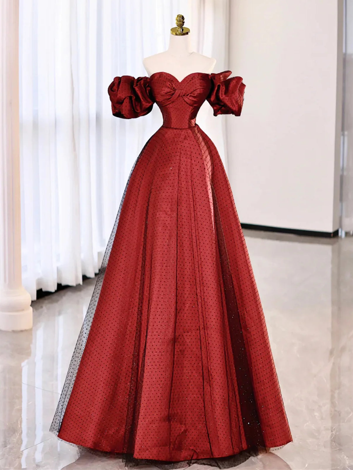 Off the Shoulder Red Long Corset Prom Dresses, Off Shoulder Red Long Corset Formal Evening Dresses outfit, Bridesmaid Dress Websites