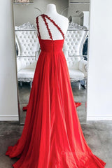 One Shoulder Open Back Red Long Corset Prom Dresses, Backless Red Corset Formal Graduation Evening Dresses outfit, Party Dress Man