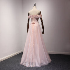 Pink Off Shoulder Handmade Corset Formal Dresses , Long Corset Prom Dresses outfit, Prom Dress 2027