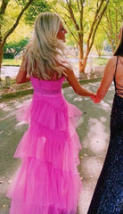 Pink Corset Prom dress Evening Gown Long Corset Prom Dresses outfit, Formal Dress Classy