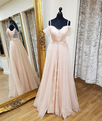 Pink sweetheart neck tulle long Corset Prom dress, pink evening dress outfit, Evening Dresses Australia