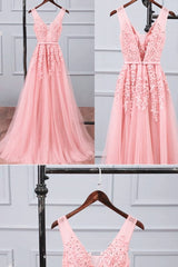 Pink Tulle A-line Simple Long Party Dress, A-line Corset Prom Dresses Evening Dress outfit, Party Dress Short Clubwear