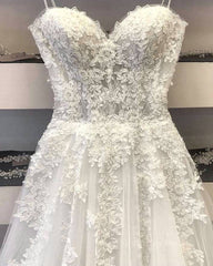 Princess Sweetheart Neck White Lace Corset Prom Corset Wedding Dresses, Ivory Lace Corset Formal Dresses, White Evening Dresses outfit, Wedding Dress Tulle