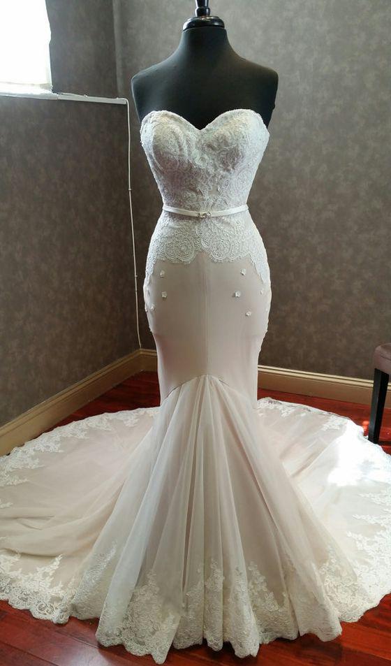 Mermaid Sweetheart Lace Long Train 2024 Corset Wedding Dresses outfit, Wedding Dress Style