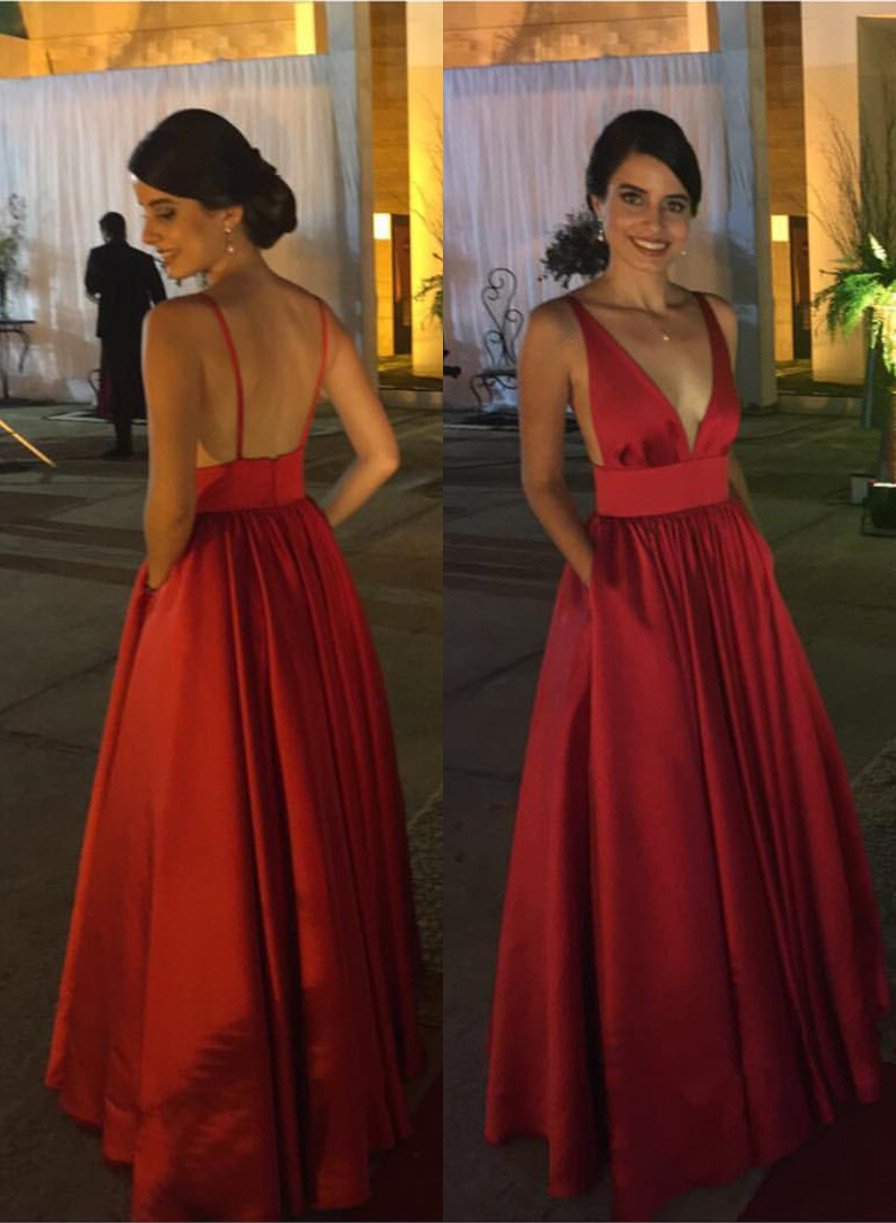 Charming A-Line/Princess Red Sweetheart Satin 2024 Corset Prom Dresses outfit, Bridesmaids Dresses Styles