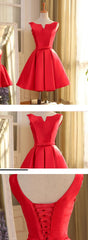 Short Red Corset Homecoming Dress, Party Dress, 2024 Short Red Dancing Dress, Party Dress Outfits, Bridesmaid Dress Long Sleeves