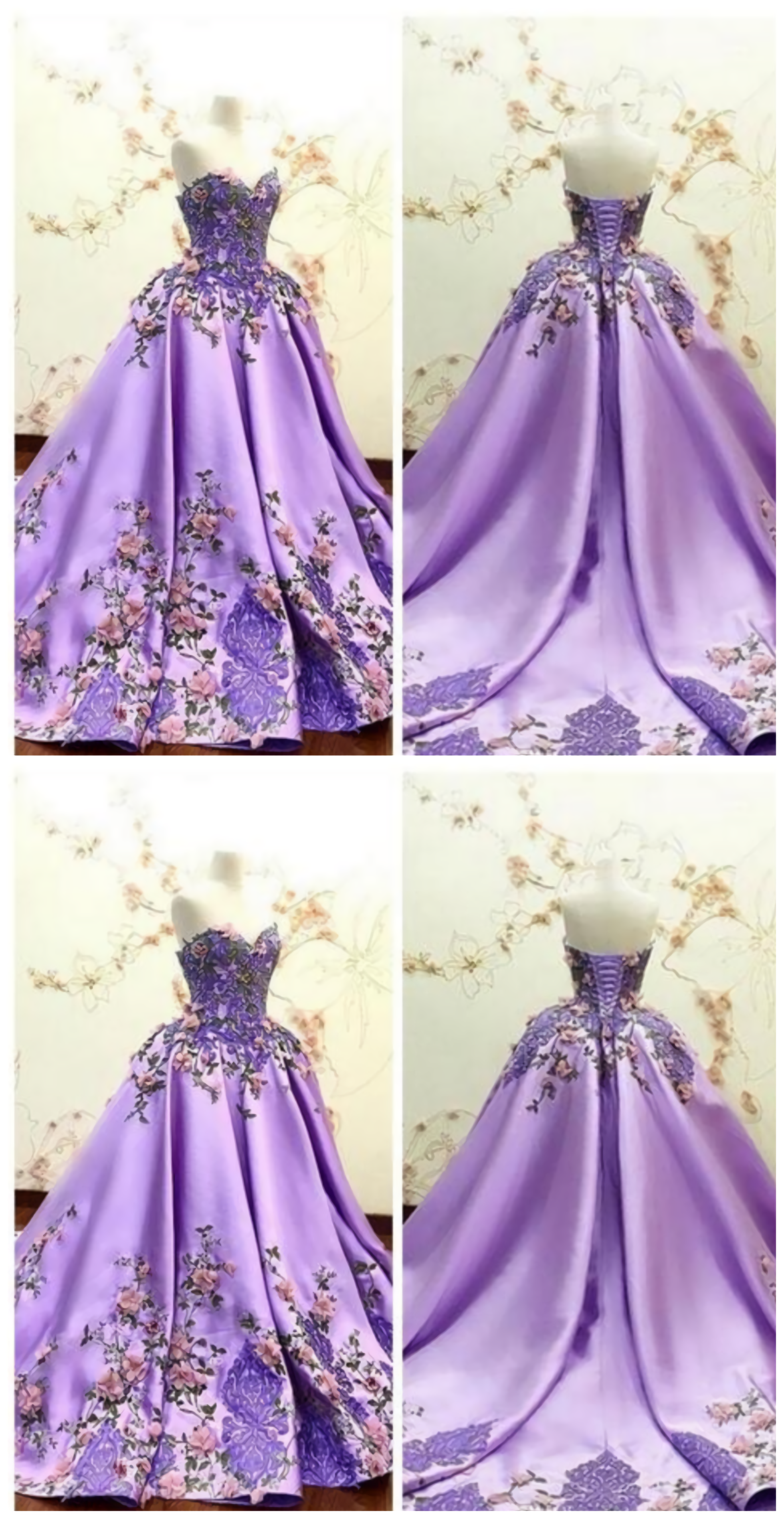 Beautiful Sweetheart 3D Flowers Adorned Corset Prom Dresses, Embroidery Satin Lace Appliques Bandage Corset Formal Special Occasion Evening Party Gowns Outfits, Evening Dresses For Over 63S