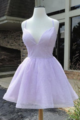 Purple Tulle Short Corset Prom Dress, Corset Homecoming Dress outfit, Bridesmaids Dress Pink