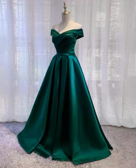 Corset Prom Dresses, Off Shoulder Satin Evening Dress, Party Dress Outfits, Homecoming Dress Style