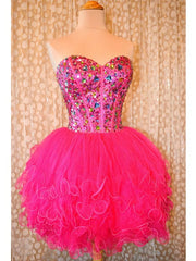 New Arrival Short Beading Beauty Sweetheart Real Made Real Made Corset Homecoming Dresses outfit, Prom Dress Designs