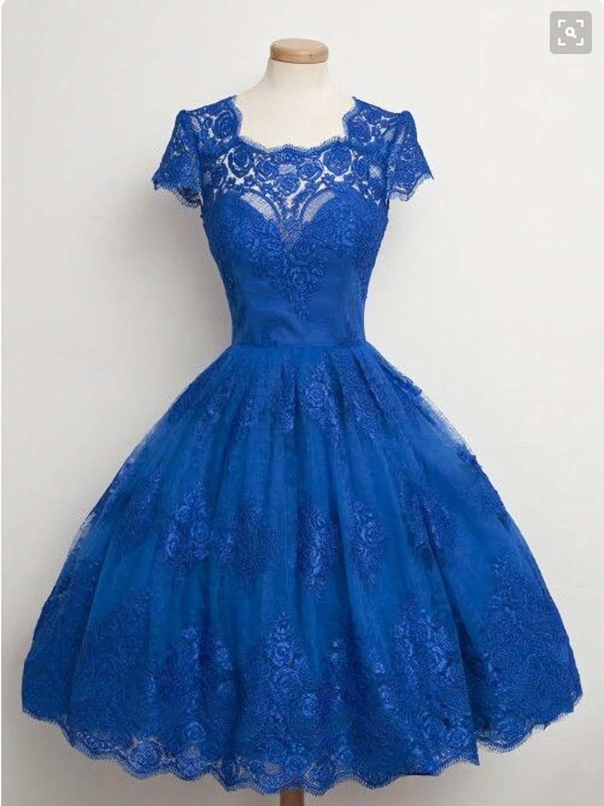 Lace Cap Sleeves Junior Blue Corset Homecoming Dresses outfit, Black Tie Wedding Guest Dress