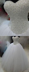 Corset Wedding dresses new white ivory beadding Corset Wedding dress bridal gown custom size outfits, Wedding Dress With Straps