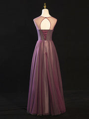 Purple Floral Long Lace Corset Prom Dresses, Purple Floral Long Lace Corset Formal Evening Dresses outfit, Party Dress Dress